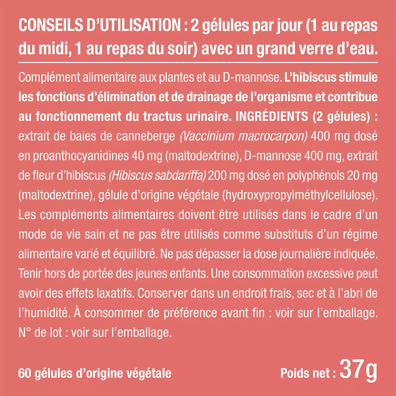 Bienfaits et contre indications pour Cysticure - Confort Urinaire