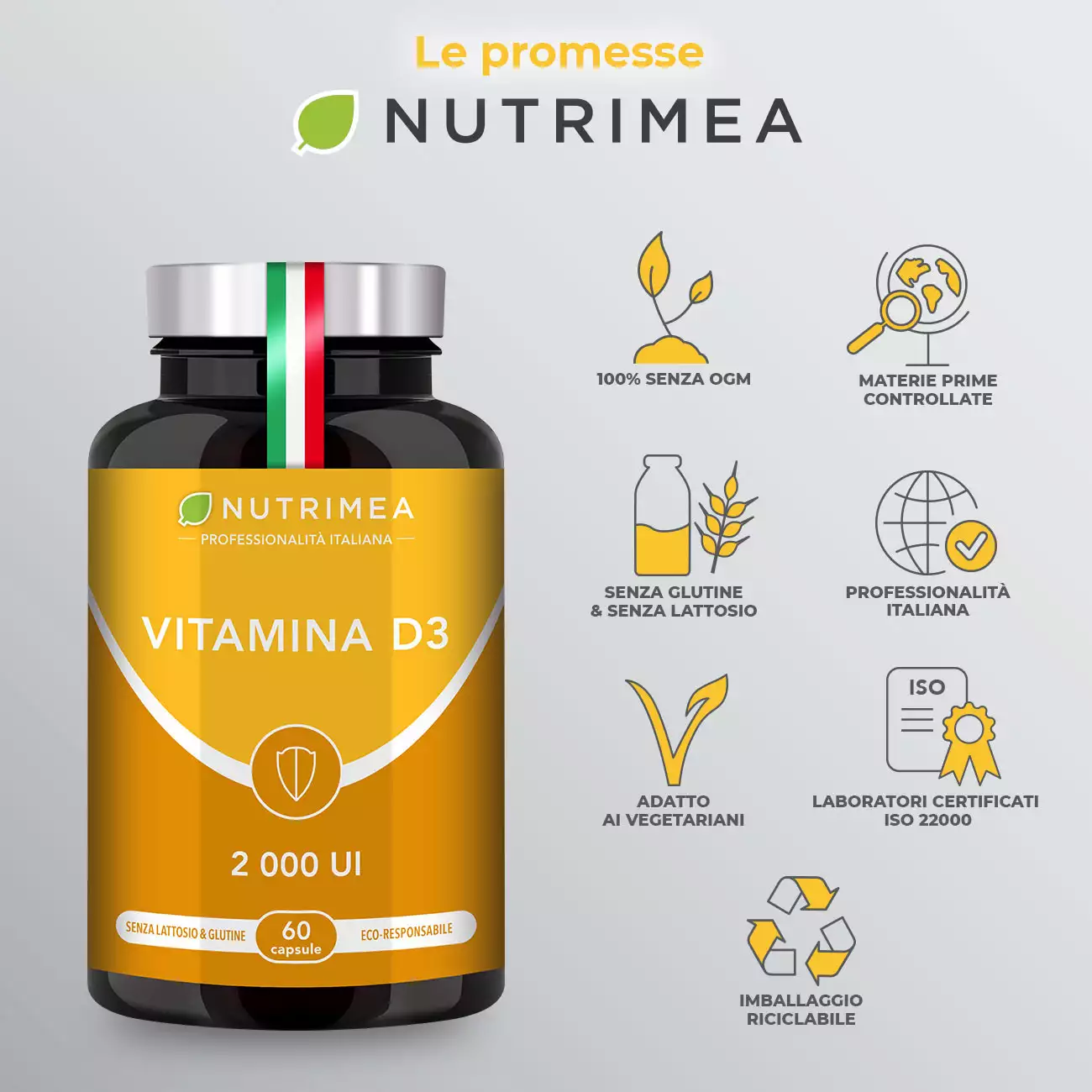 Capsule di Vitamina D3 - 2000 UI