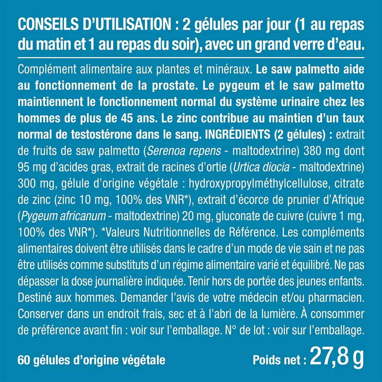 Bienfaits et contre indications pour Complément Alimentaire Prostate | Prostasur