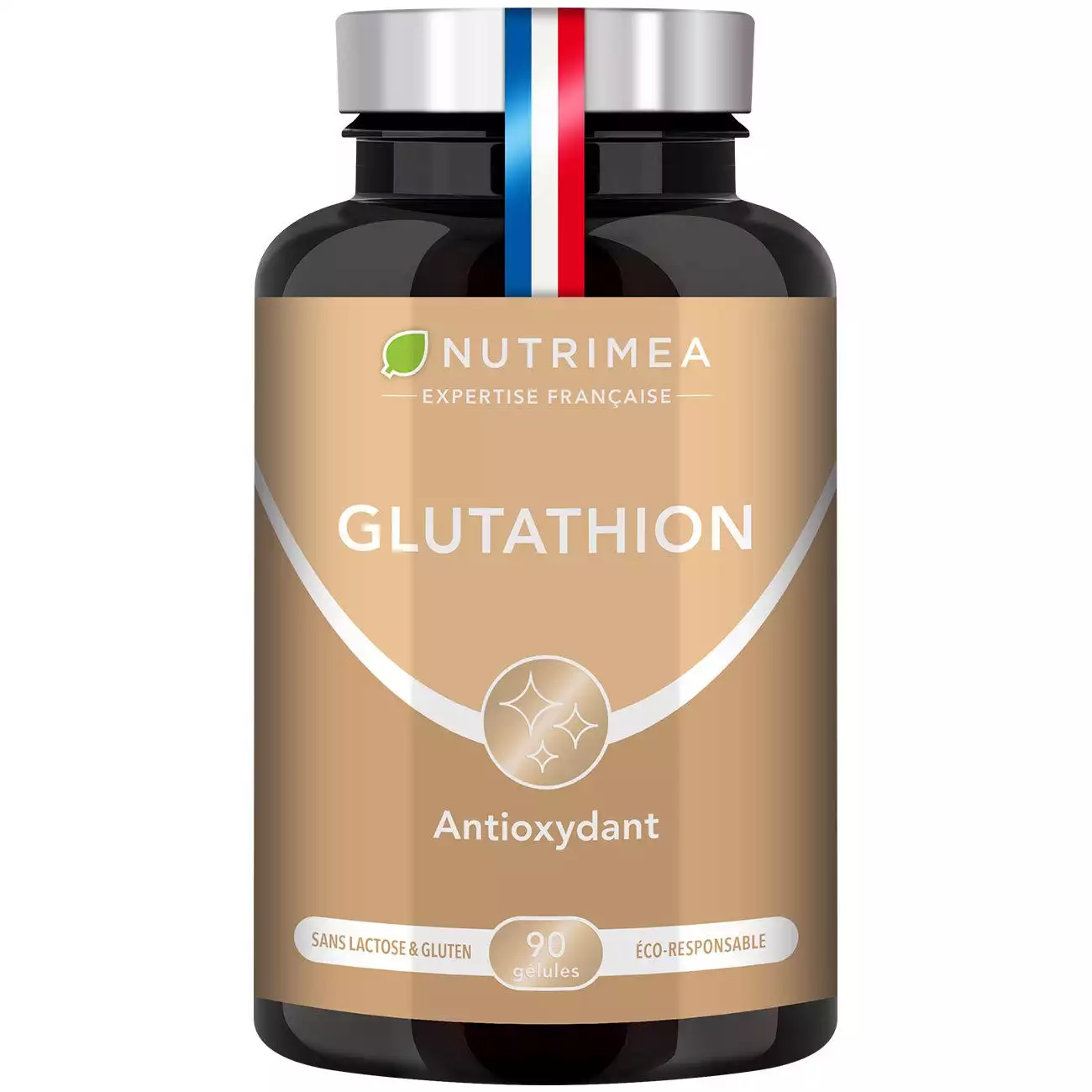 Fond blanc du pilulier de Glutathion