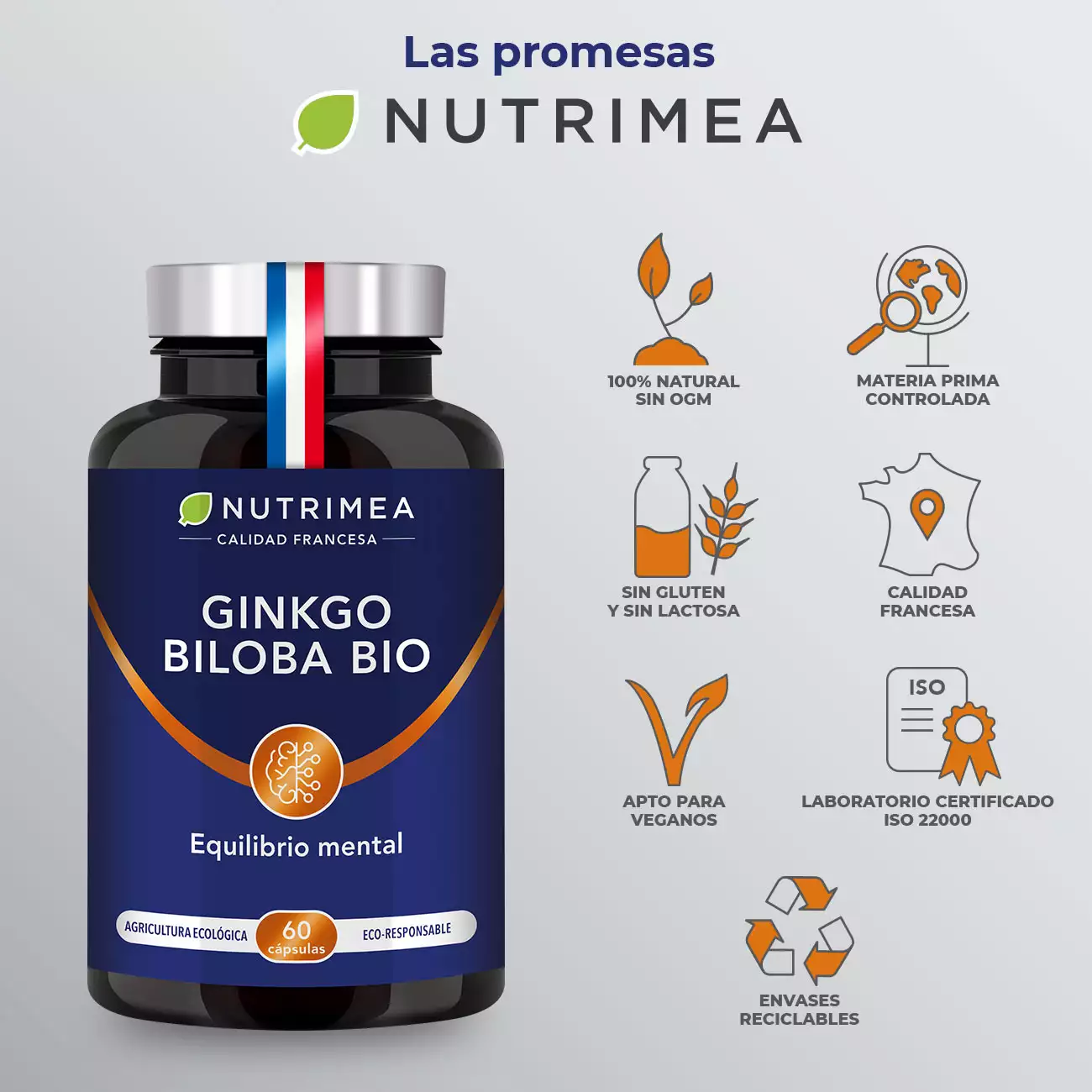 Cápsulas de Ginkgo Biloba Bio