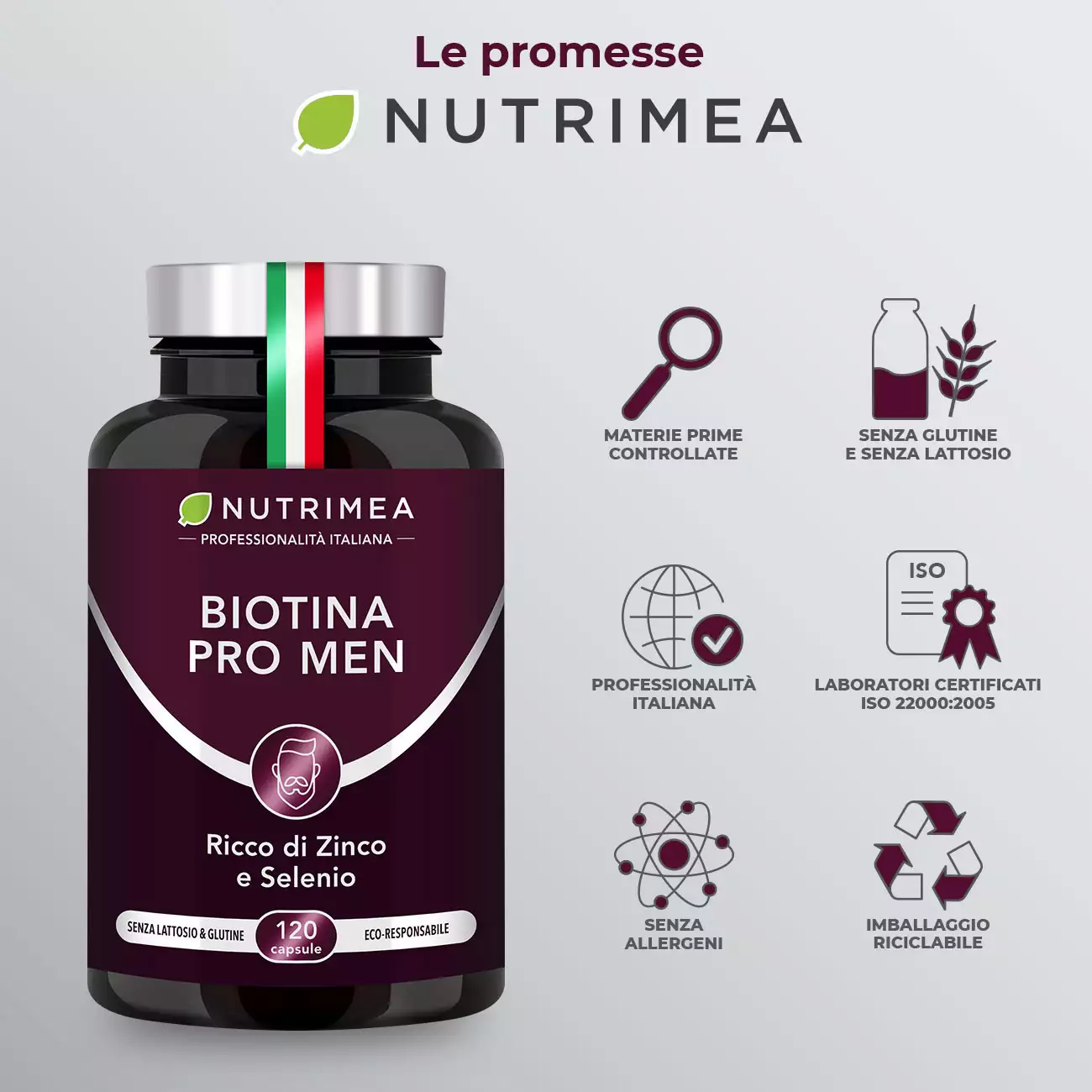 Biotina Pro Men come integratore alimentare 