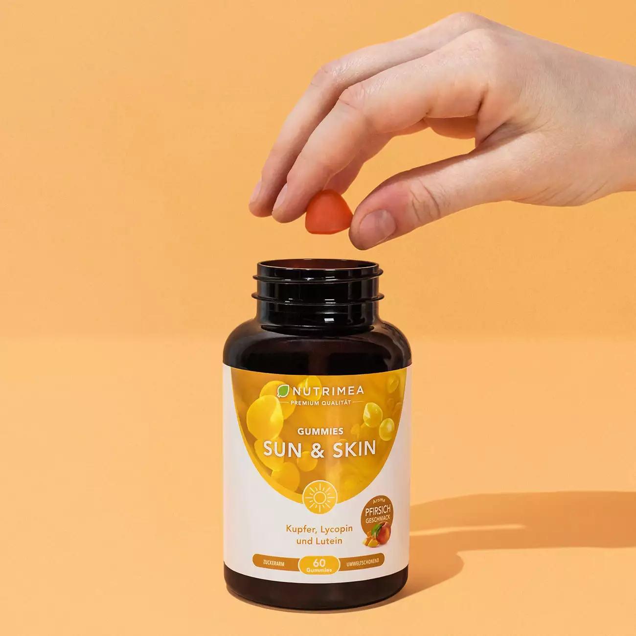 Sun & Skin Gummies - 100% Vegan & Ohne Zucker als Nahrungsergänzungsmittel 