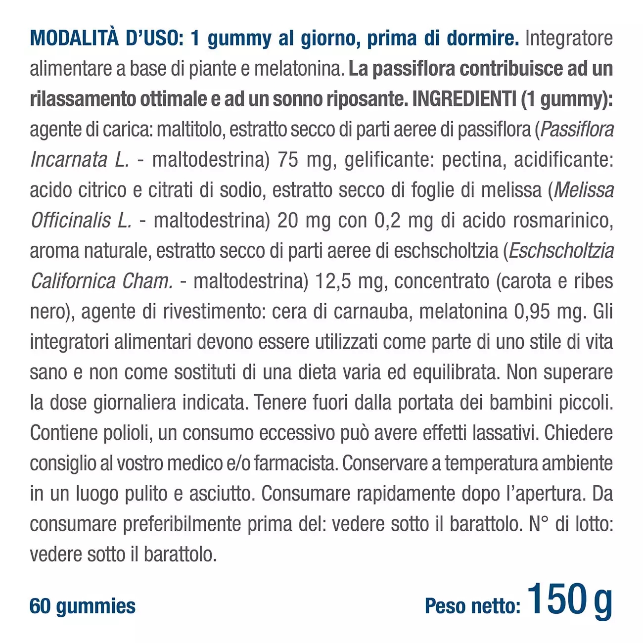 Benefici e controindicazioni di Gummies Sonno