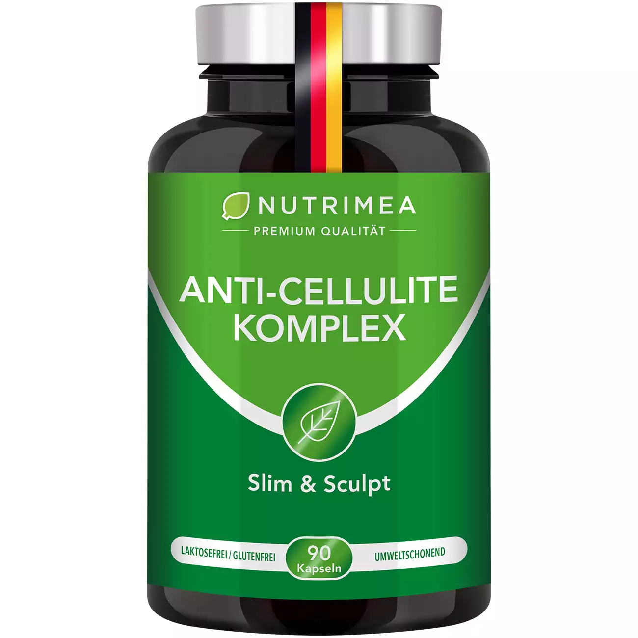 Weißer Hintergrund der Pillenbox von DETOX Anti-Cellulite Komplex