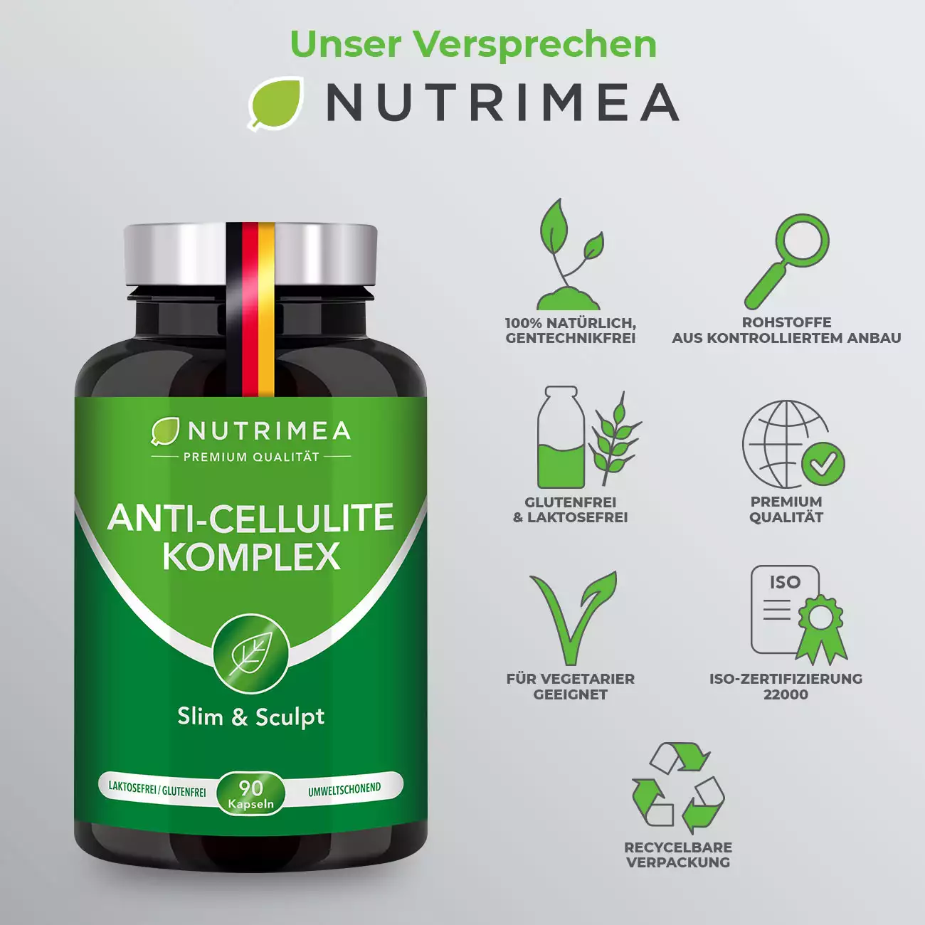 DETOX Anti-Cellulite Komplex Kapseln.