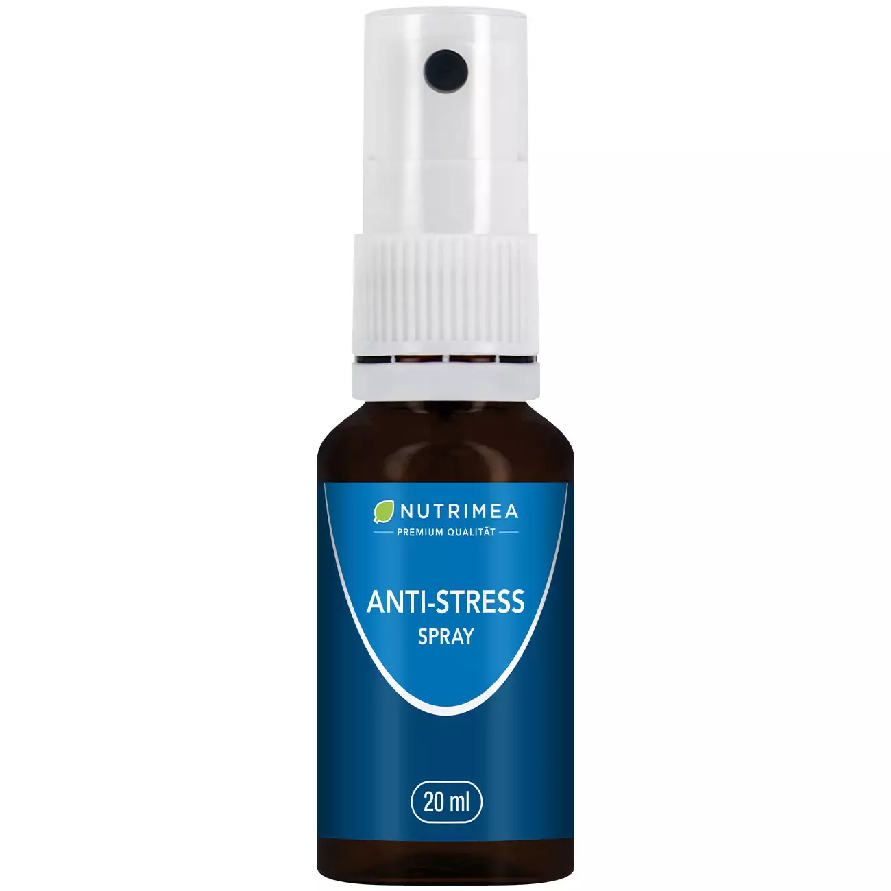 Weißer Hintergrund der Pillenbox von Anti-Stress Spray Calm & Relax