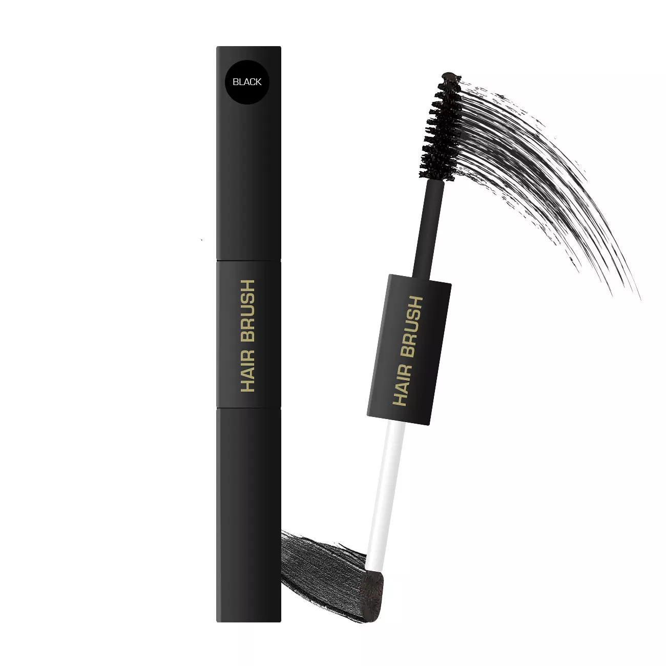 Wit haar mascara - Haarborstel Densitee - Zwart Wit haar mascara - Haarborstel Densitee - Zwart