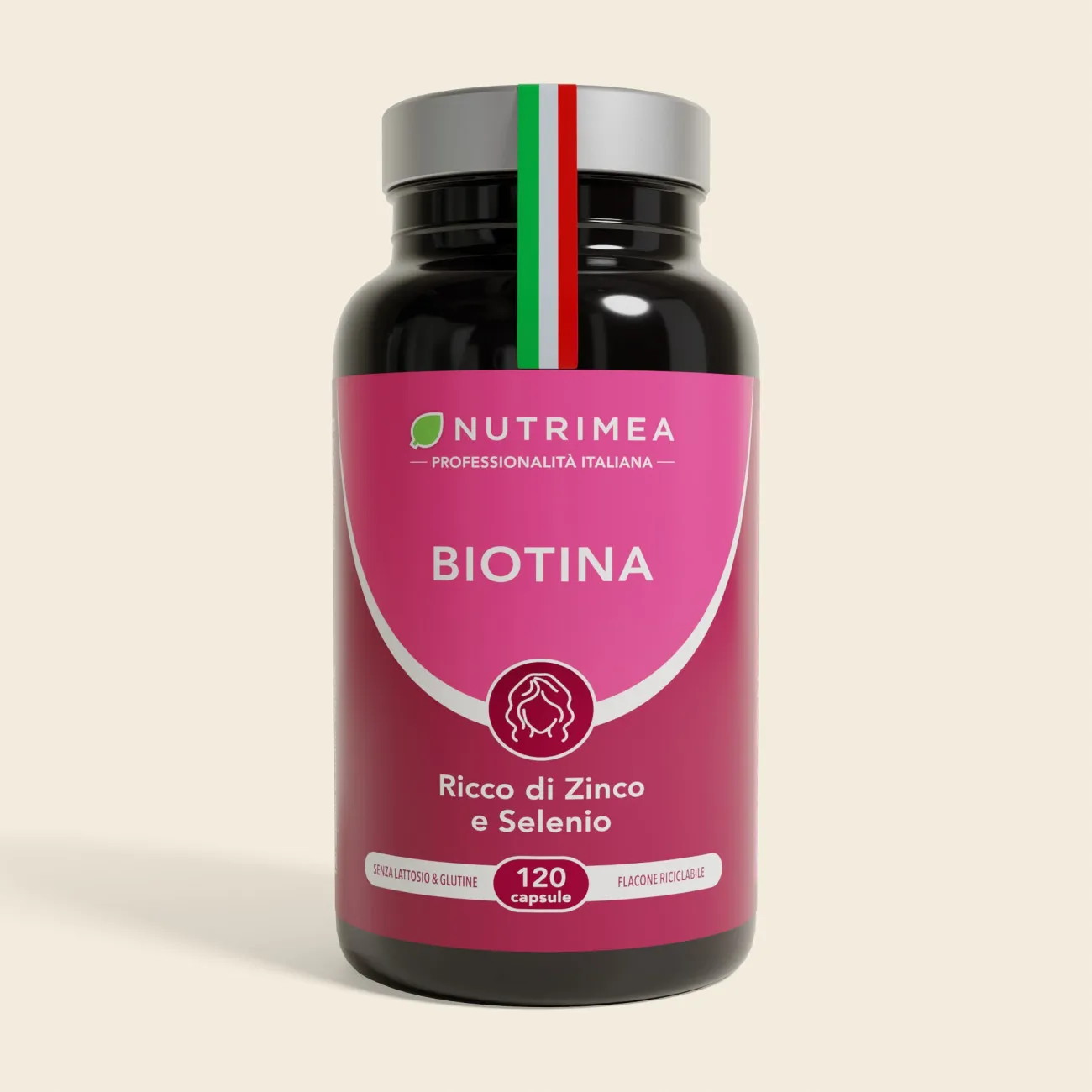 Integratore alimentare per capelli a base di Biotina Integratore alimentare per capelli a base di Biotina