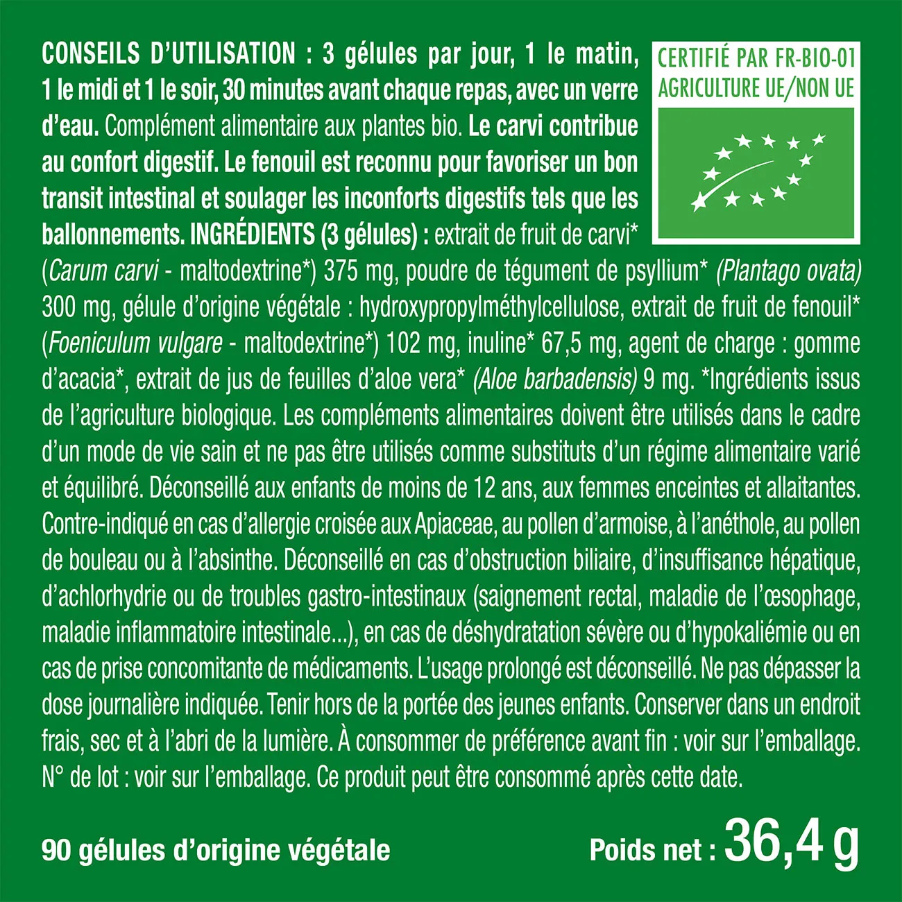 Bienfaits et contre indications pour HerbaCol - Complexe 6 plantes