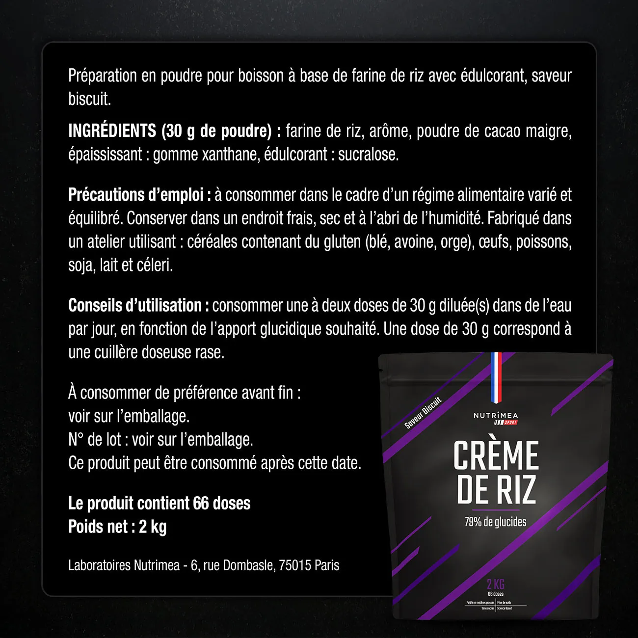Crème de Riz Crème de Riz