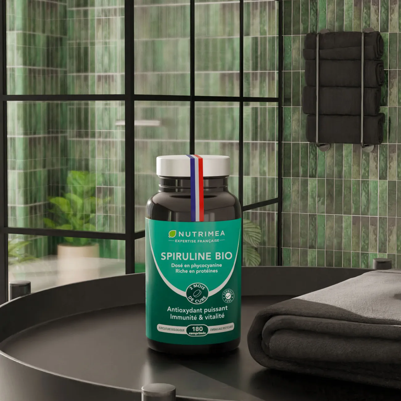 Photo Spiruline Bio en complément alimentaire