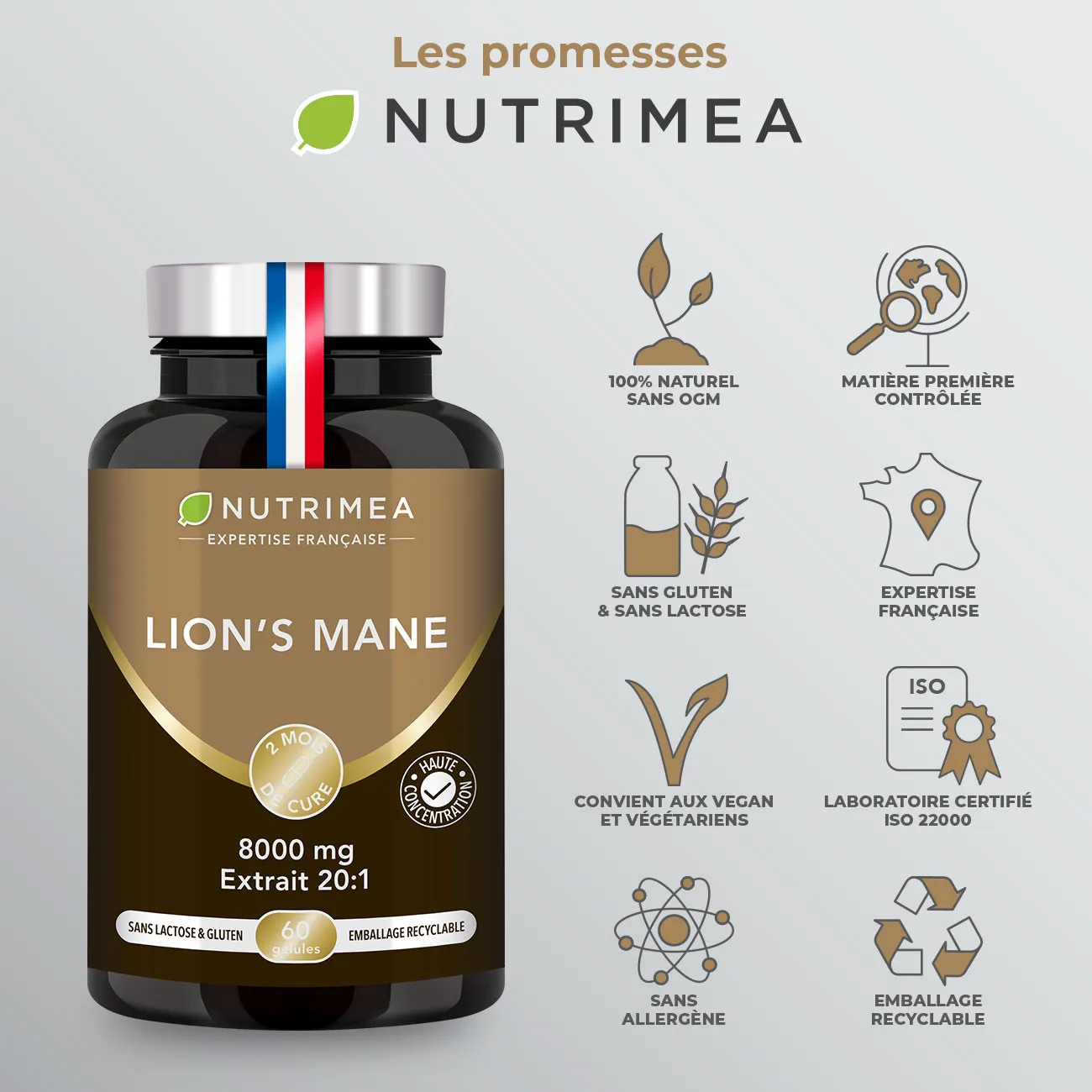 Certifications et labels Lion's Mane