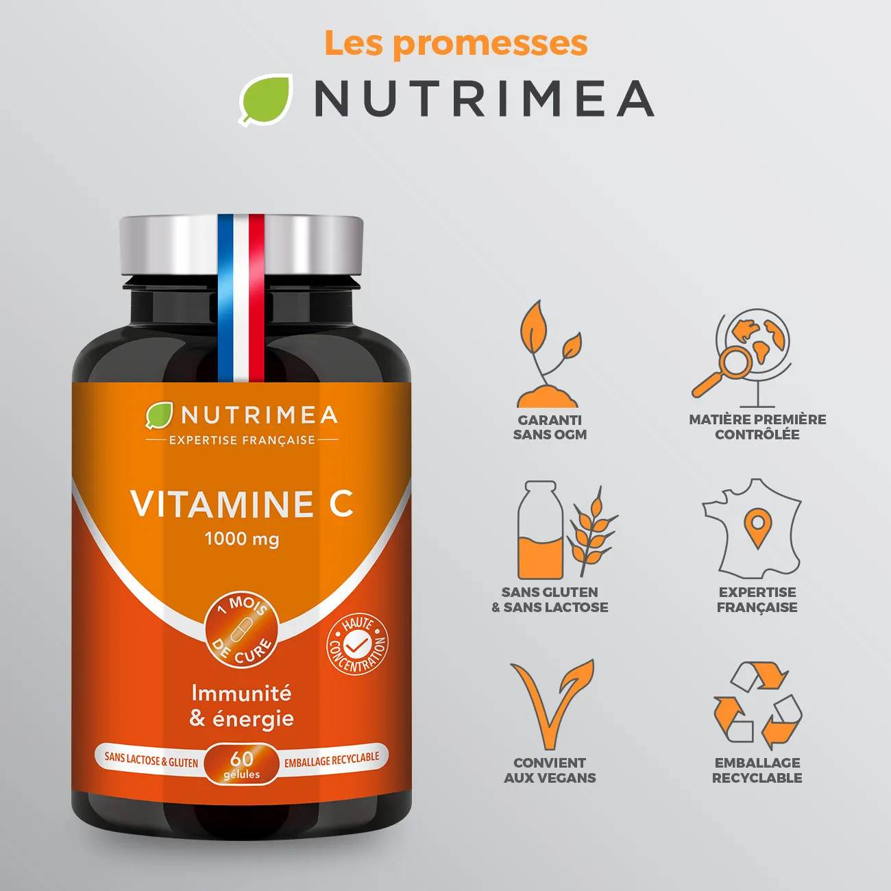 Gélules de Vitamine C 1000 mg