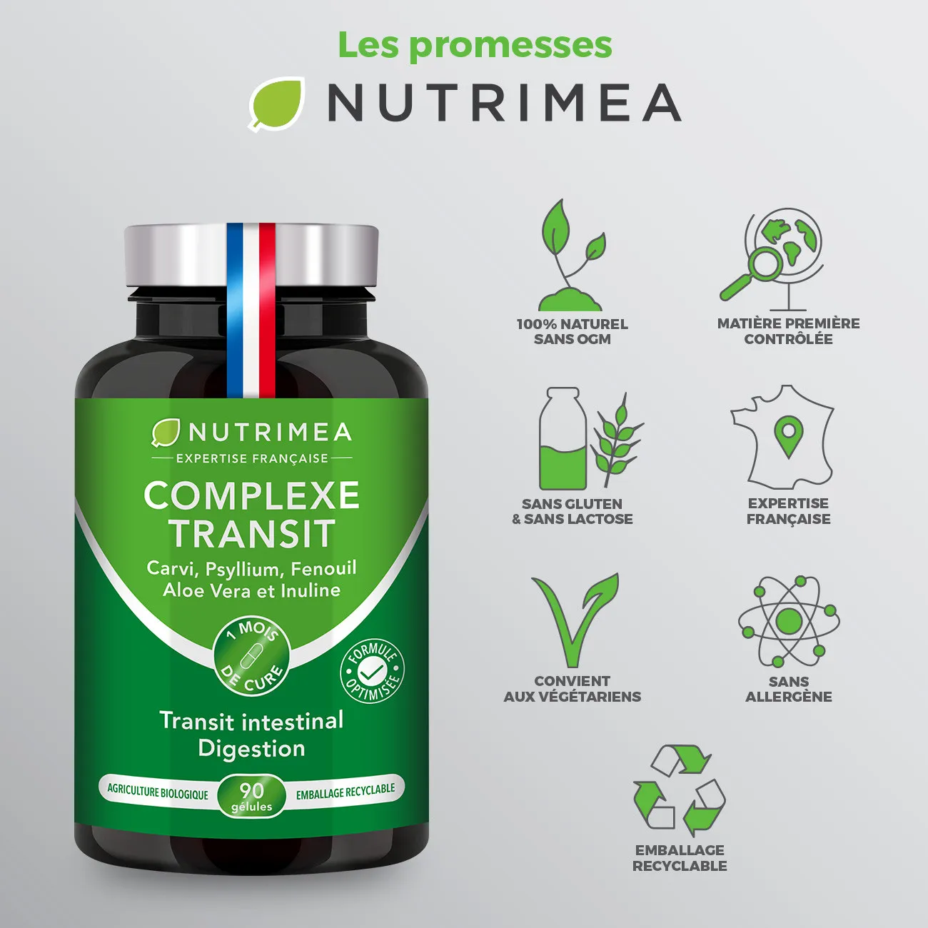 Gélules de complexe transit - Complexe 6 plantes