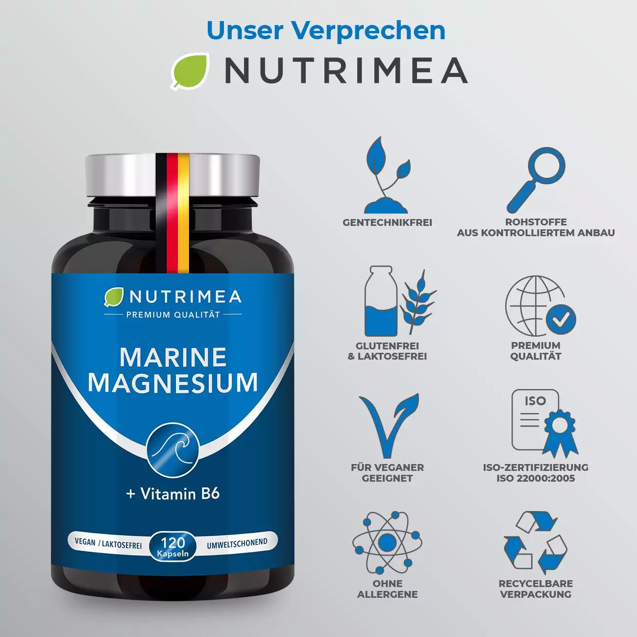 Magnesium Mare + Vitamin B6 Kapseln.