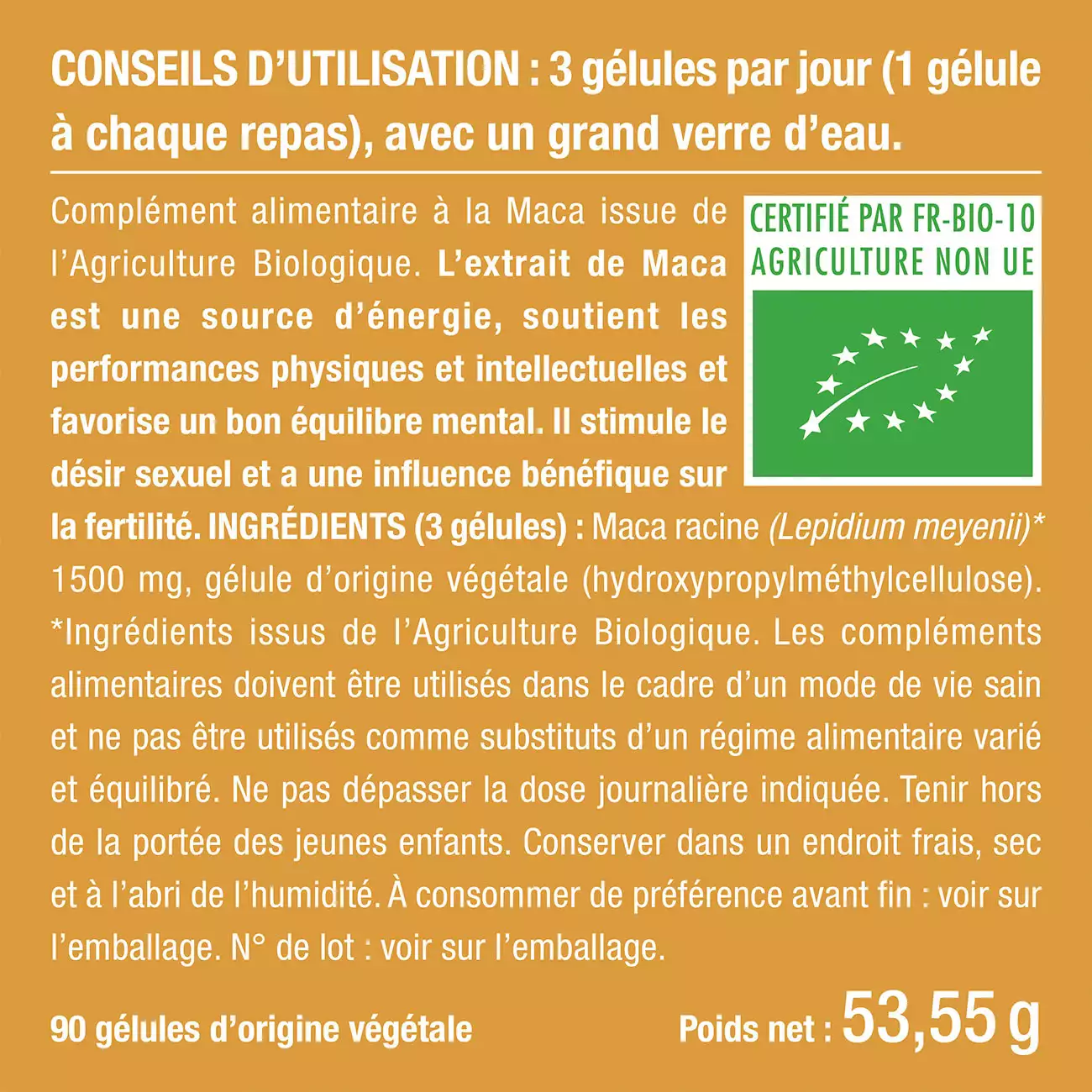 Bienfaits et contre indications pour Maca Bio